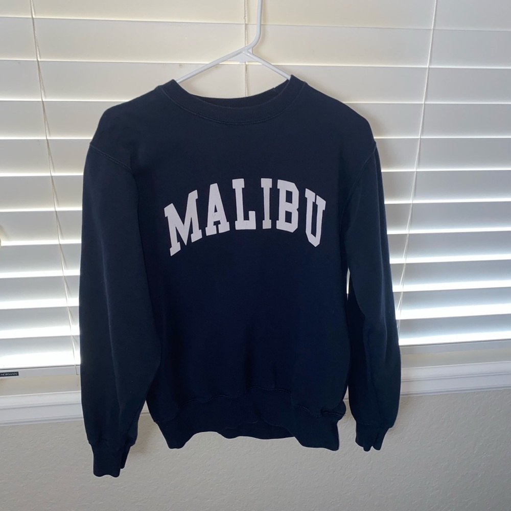 Navy Brandy Melville Malibu Crewneck
